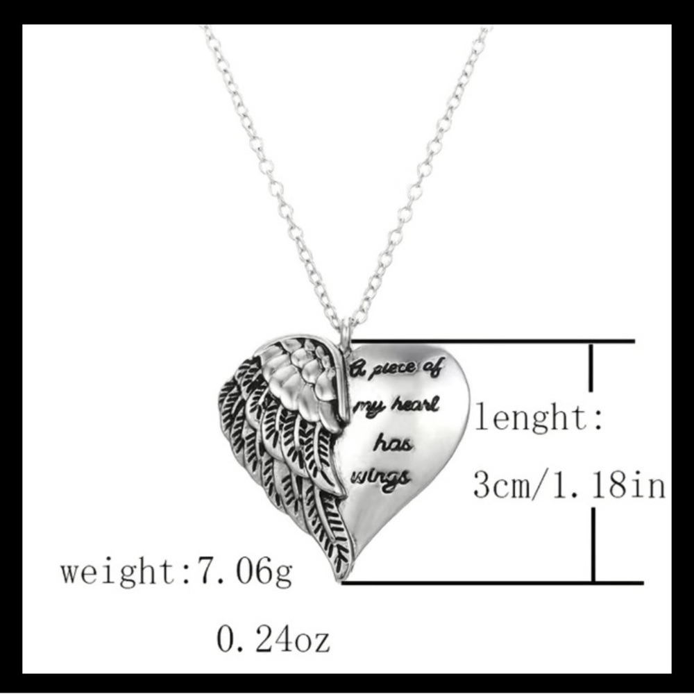 Angel wings necklace